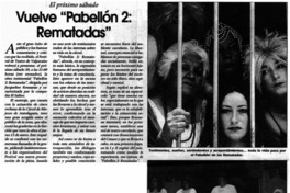 Vuelve "Pabellón 2: rematadas".