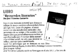 Recuerdos literarios