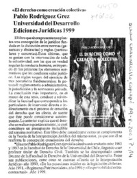 El derecho como creación colectiva