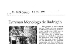 Estrenan monólogo de Radrigán