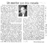 Un escritor que deja escuela