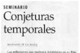 Conjeturas temporales