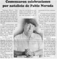 Comenzaron celebraciones por natalicio de Pablo Neruda.