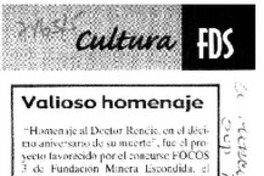 Valioso homenaje