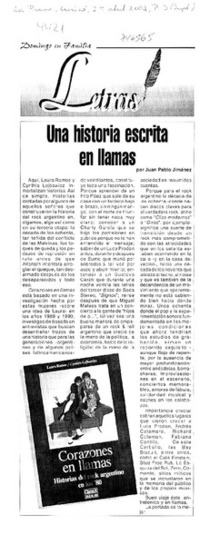 Una historia escrita en llamas