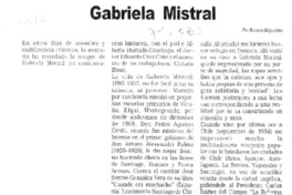 Gabriela Mistral