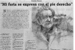 Mi furia se expresa con el pie derecho" : [entrevistas]