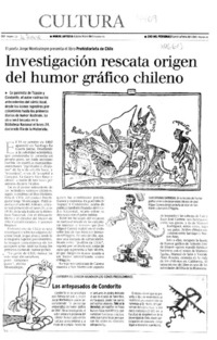 Investigación rescata origen del humor gráfico chileno
