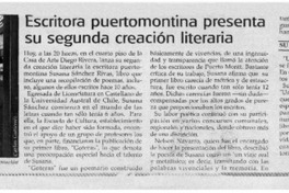Escritora puertomontina presenta su segunda creación literaria