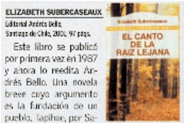 El canto de la raíz lejana