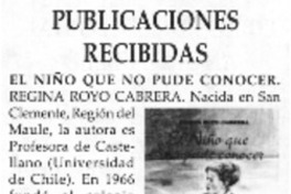 El niño que no pude conocer