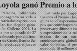 Margot Loyola ganó Premio a lo chileno