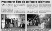 Presentaron libro de profesora valdiviana