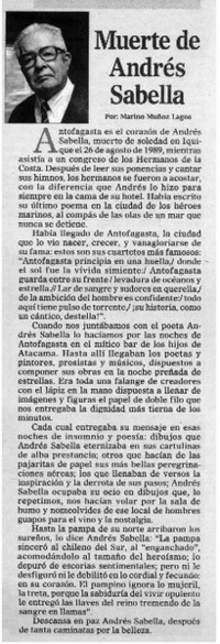 Muerte de Andrés Sabella
