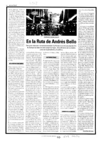 En la ruta de Andrés Bello