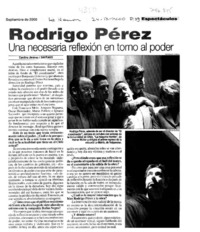 Una necesaria reflexión en torno al poder : [entrevistas]