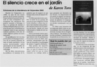 El silencio crece en el jardín