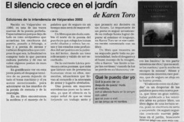 El silencio crece en el jardín