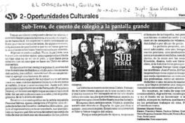 Sub-Terra, de cuento de colegio a la pantalla grande.