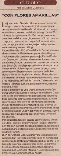 Con flores amarillas