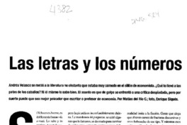 Las letras y los números : [entrevistas]