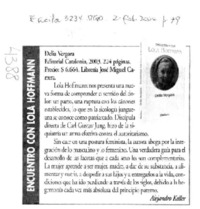 Encuentro con Lola Hoffmann