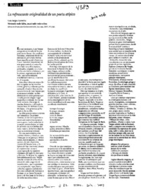 La refrescante originalidad de un poeta atípico