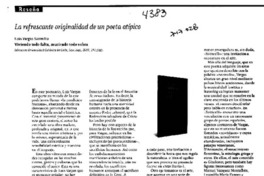 La refrescante originalidad de un poeta atípico