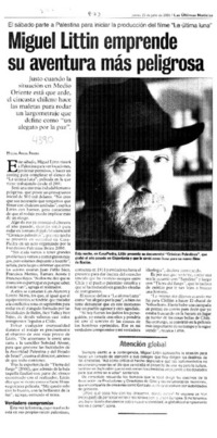 Miguel Littin emprende su aventura más peligrosa