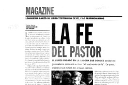 La fe del pastor