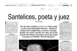 Santelices, poeta y juez