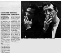 Escritores chilenos lamentaron su muerte