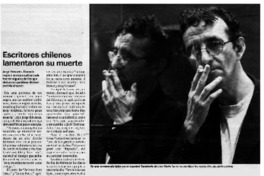 Escritores chilenos lamentaron su muerte