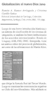 Globalización: el nuevo Dios Jano