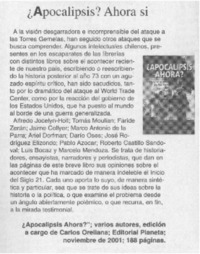 ¿Apocalipsis? ahora si.