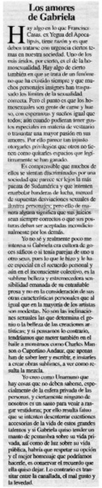Los amores de Gabriela