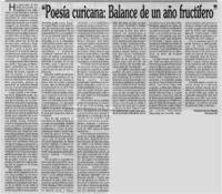 Poesía curicana, balance de un año fructífero"