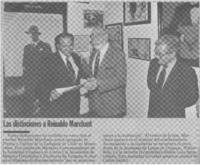 Las distinciones a Reinaldo Marchant.