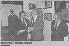 Las distinciones a Reinaldo Marchant.