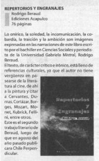 Repertorios y engranajes.