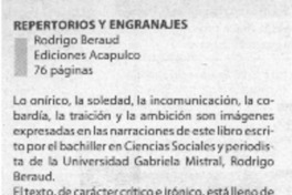 Repertorios y engranajes.