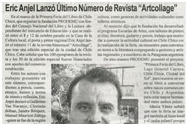 Eric Anjel lanzó último número de revistas "Artcollage".