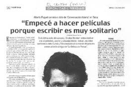 "Empecé a hacer películas porque escribir es muy solitario" [entrevista]
