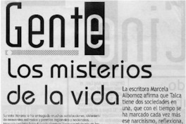 Los misterios de la vida: [entrevistas]