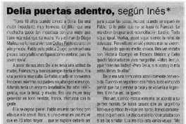 Delia puertas adentro