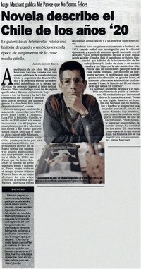 Novela describe el Chile de los años '20