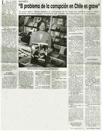 El problena de la corrupción en Chile es grave" : [entrevistas]