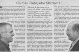 No más embajador Skármeta