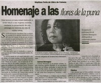 Homenaje a las flores de la puna.