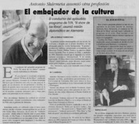 El embajador del a cultura.